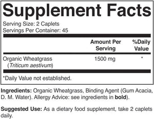 BRIEOFOOD - Brieofood Organic Wheatgrass 1500Mg 90 Tabletas - The Red Vitamin MX - Suplementos Alimenticios - {{ shop.shopifyCountryName }}