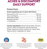 NaturVet Aches & Discomfort Dog Supplement Plus Glucosamine 30 Masticables