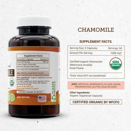 SECRETS OF THE TRIBE - Secrets of the Tribe Chamomile 120 Capsulas - The Red Vitamin MX - Suplementos Alimenticios - {{ shop.shopifyCountryName }}