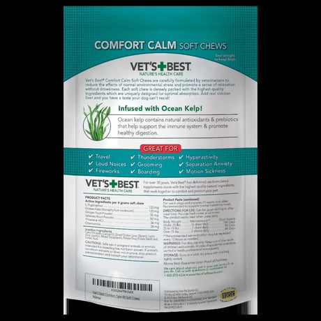 VET'S BEST - Vet's Best Comfort Calm Calming Soft Chews Dog 90 Masticables - The Red Vitamin MX - Relajantes Para Perros - {{ shop.shopifyCountryName }}