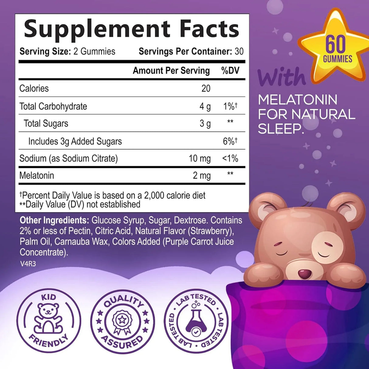 NATURE'S NUTRITION - Nature's Nutrition Kids Melatonin Gummy 2Mg. 60 Gomitas - The Red Vitamin MX - Suplementos Alimenticios - {{ shop.shopifyCountryName }}