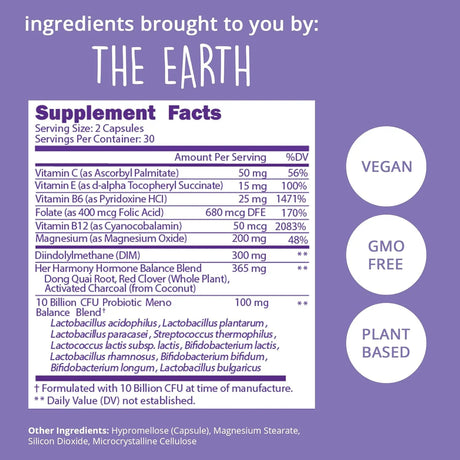 HAPPY HEALTHY HIPPIE - Happy Healthy Hippie Menopause Support 60 Capsulas - The Red Vitamin MX - Suplementos Alimenticios - {{ shop.shopifyCountryName }}