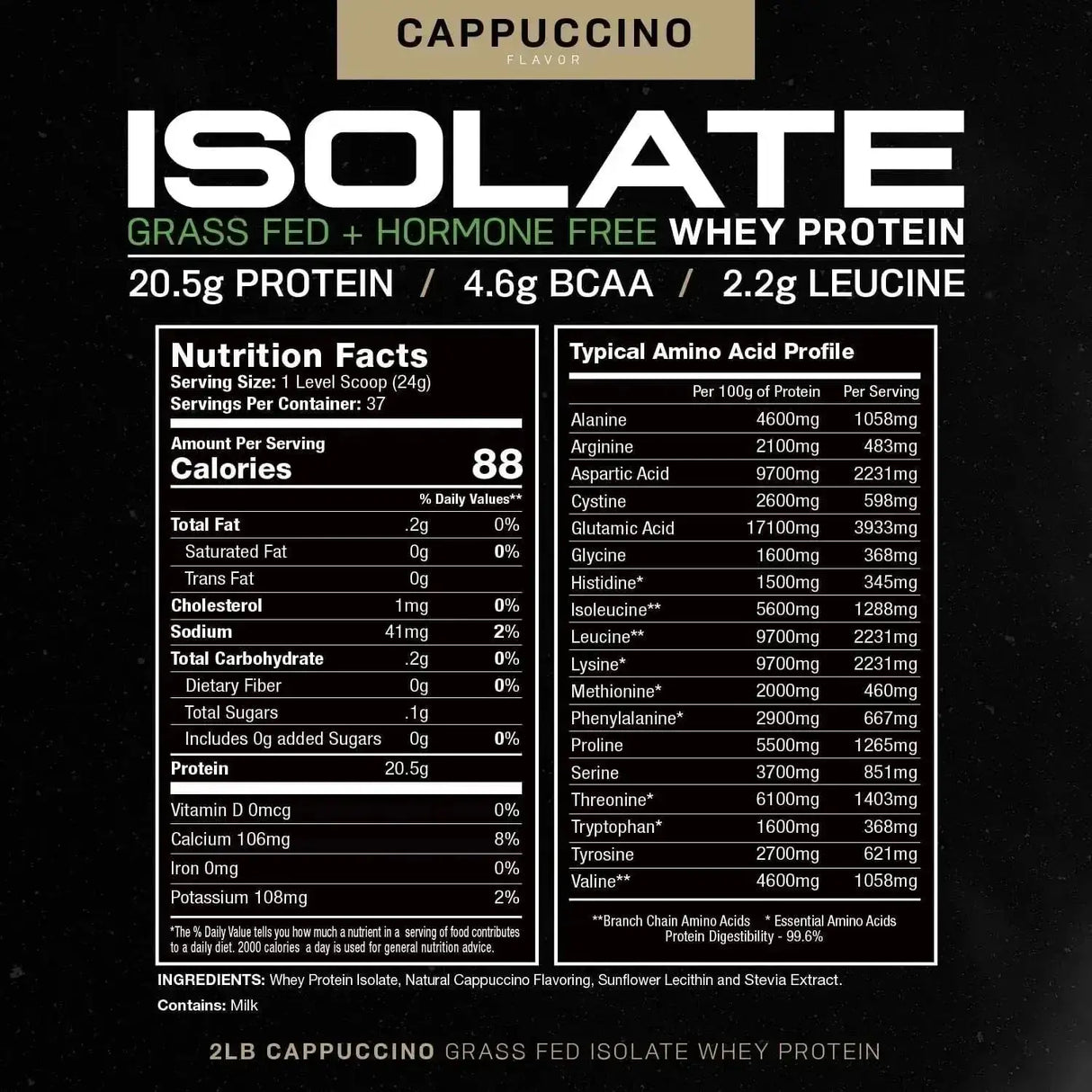 MUSCLE FEAST - Muscle Feast Grass-Fed Whey Protein Isolate Cappuccino 907Gr. - The Red Vitamin MX - Suplementos Alimenticios - {{ shop.shopifyCountryName }}
