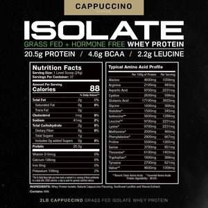 MUSCLE FEAST - Muscle Feast Grass-Fed Whey Protein Isolate Cappuccino 907Gr. - The Red Vitamin MX - Suplementos Alimenticios - {{ shop.shopifyCountryName }}