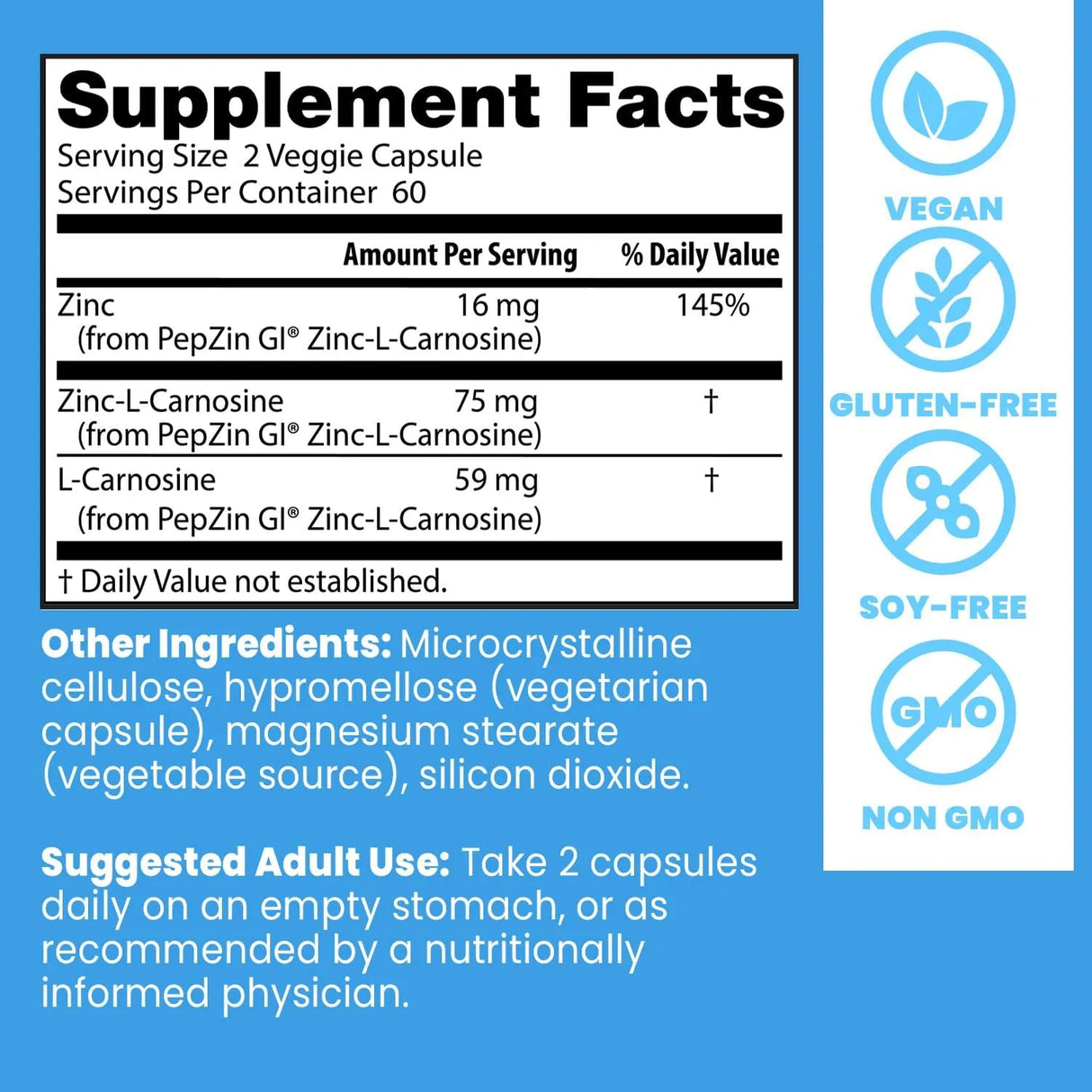 DOCTOR'S BEST - Doctor's Best PepZin GI Zinc-L-Carnosine Complex 120 Capsulas - The Red Vitamin MX - Suplementos Alimenticios - {{ shop.shopifyCountryName }}
