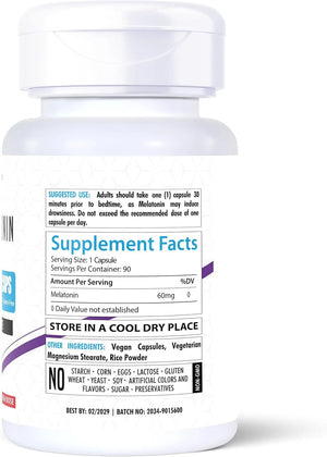 HEALTHFARE - Healthfare Melatonin 60Mg. 90 Tabletas - The Red Vitamin MX - Suplementos Alimenticios - {{ shop.shopifyCountryName }}
