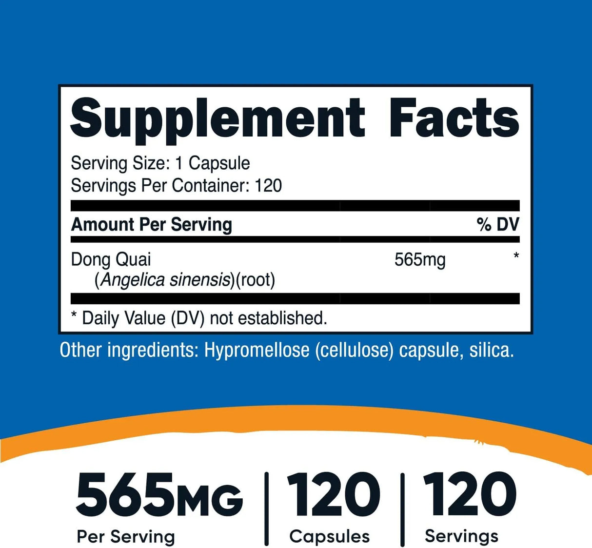 NUTRICOST - Nutricost Dong Quai 565Mg. 120 Capsulas - The Red Vitamin MX - Suplementos Alimenticios - {{ shop.shopifyCountryName }}