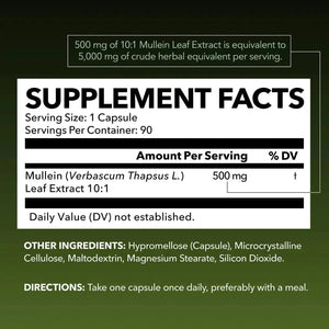 HAVASU NUTRITION - HAVASU NUTRITION Mullein Leaf Extract 90 Capsulas - The Red Vitamin MX - Suplementos Alimenticios - {{ shop.shopifyCountryName }}