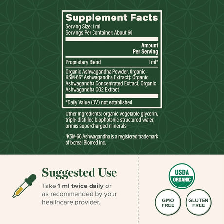GLOBAL HEALING CENTER - Global Healing Center Organic Ashwagandha Drops 2 Fl.Oz. - The Red Vitamin MX - Suplementos Alimenticios - {{ shop.shopifyCountryName }}
