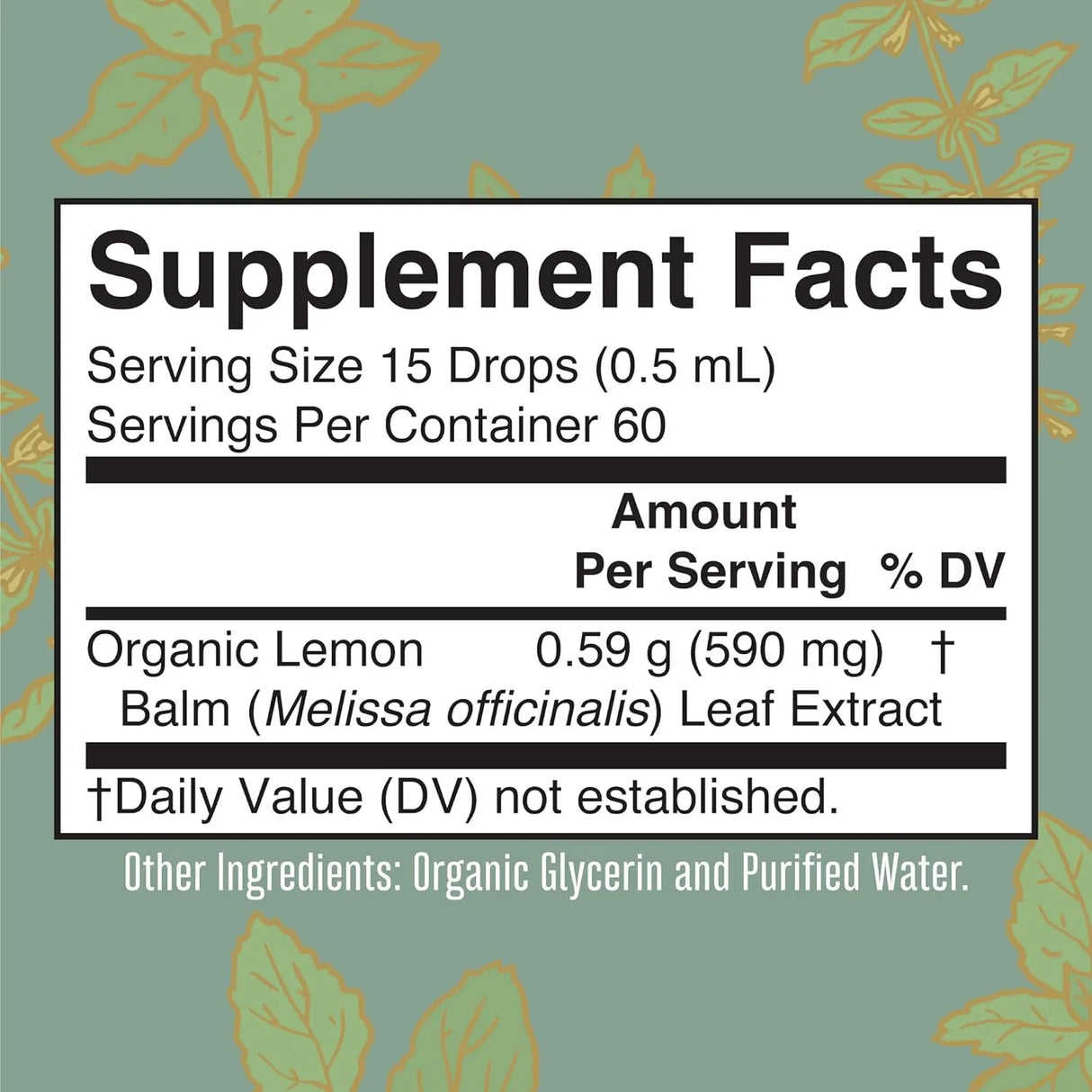 MARY RUTH ORGANICS - MaryRuth Organics Lemon Balm Leaf 30Ml. - The Red Vitamin MX - Suplementos Alimenticios - {{ shop.shopifyCountryName }}