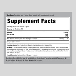 Piping Rock Kale Extract 800Mg. 120 Capsulas