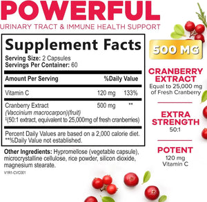 NATURE'S NUTRITION - Nature's Nutrition Cranberry + Vitamin C 120 Capsulas - The Red Vitamin MX - Suplementos Alimenticios - {{ shop.shopifyCountryName }}