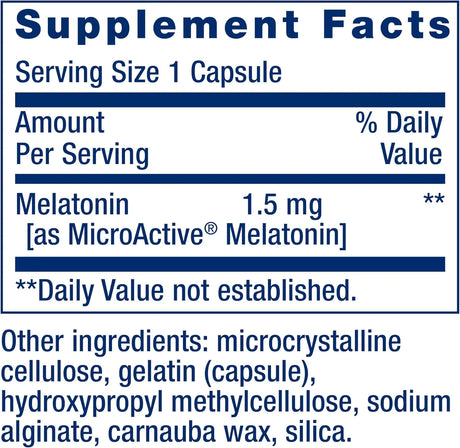 LIFE EXTENSION - Life Extension Melatonin IR/XR 1.5Mg. 60 Capsulas - The Red Vitamin MX - Suplementos Alimenticios - {{ shop.shopifyCountryName }}