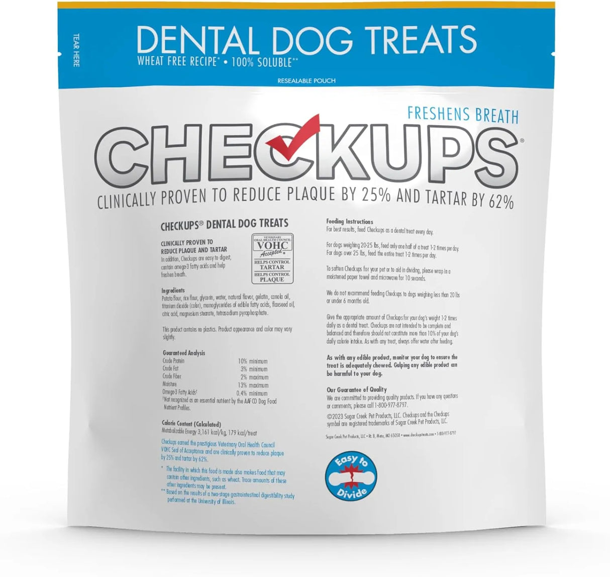 CHECKUPS - Checkups Dental Dog Treats 24 Piezas - The Red Vitamin MX - Cuidado Dental Para Perros - {{ shop.shopifyCountryName }}