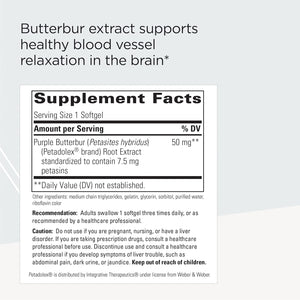 Integrative Therapeutics Petadolex Purple Butterbur Extract 60 Capsulas Blandas