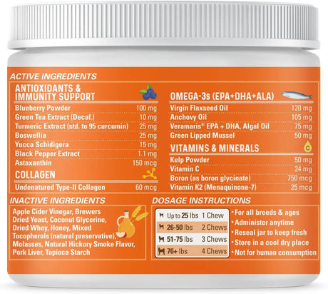 BERNIE'S - Bernie's Healthy HIPS 90 Masticables - The Red Vitamin MX - Cuidado De Cadera Y Articulaciones Para Perros - {{ shop.shopifyCountryName }}