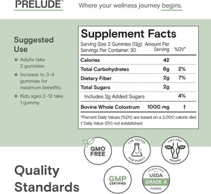 PRELUDE - Prelude Bovine Colostrum Chews 1000Mg. Strawberry 60 Gomitas - The Red Vitamin MX - Suplementos Alimenticios - {{ shop.shopifyCountryName }}