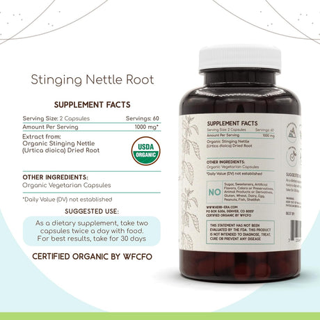 HERBERA - HerbEra Stinging Nettle Root 500Mg. 120 Capsulas - The Red Vitamin MX - Suplementos Alimenticios - {{ shop.shopifyCountryName }}