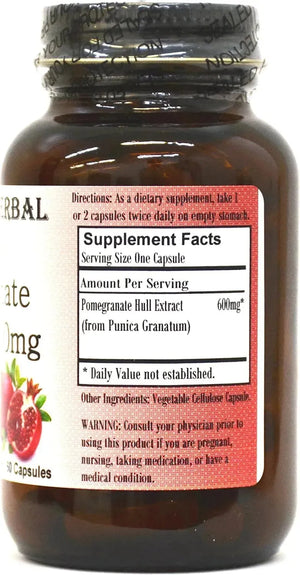 BARLOWE'S HERBAL - Barlowe's Herbal Elixirs Pomegranate Extract 600Mg. 60 Capsulas - The Red Vitamin MX - Suplementos Alimenticios - {{ shop.shopifyCountryName }}