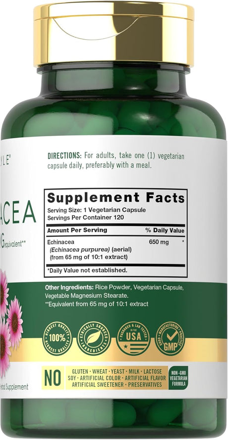 Carlyle Echinacea 650Mg. 120 Capsulas