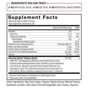 FORCE FACTOR - Force Factor Amazing Ashwa 60 Masticables 2 Pack - The Red Vitamin MX - Suplementos Alimenticios - {{ shop.shopifyCountryName }}