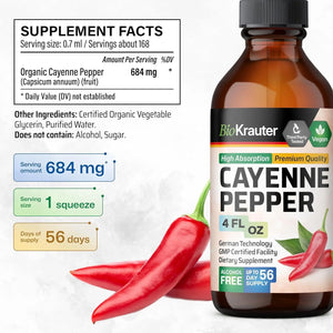 BIOKRAUTER - BIO KRAUTER Cayenne Pepper Tincture 4 Fl.Oz. - The Red Vitamin MX - Suplementos Alimenticios - {{ shop.shopifyCountryName }}