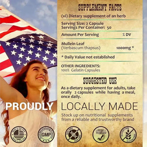 HERBALICIOUS - HERBALICIOUS Mullein Leaf Extract 100 Capsulas - The Red Vitamin MX - Suplementos Alimenticios - {{ shop.shopifyCountryName }}