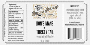 HODGINS HARVEST - Hodgins Harvest Organic Lion’s Mane + Turkey Tail Tincture 4 Fl.Oz. - The Red Vitamin MX - Suplementos Alimenticios - {{ shop.shopifyCountryName }}