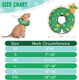Toptakeit Elevated Inflatable Dog Collar GREEN XXLARGE