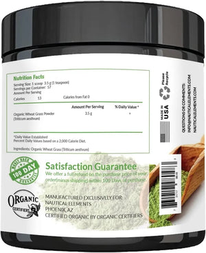 NAUTICAL ELEMENTS - Nautical Elements Wheatgrass Powder 200Gr. - The Red Vitamin MX - Suplementos Alimenticios - {{ shop.shopifyCountryName }}