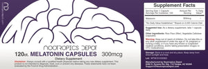 NOOTROPICS DEPOT - Nootropics Depot Melatonin 300mcg 120 Capsulas - The Red Vitamin MX - Suplementos Alimenticios - {{ shop.shopifyCountryName }}