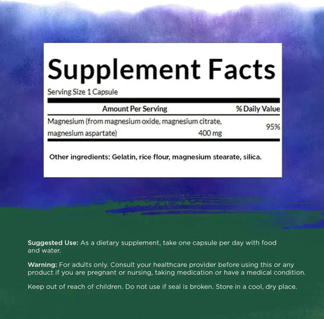 SWANSON - Swanson Triple Magnesium Complex 400Mg. 300 Capsulas - The Red Vitamin MX - Suplementos Alimenticios - {{ shop.shopifyCountryName }}