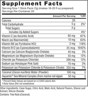 FORCE FACTOR - Force Factor Liquid Labs Electrolytes Powder Lemon Lime 20 Paquetes 2 Pack - The Red Vitamin MX - Suplementos Alimenticios - {{ shop.shopifyCountryName }}