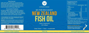 ANTLER FARMS - Antler Farms 100% Pure Wild Caught New Zealand Fish Oil 120 Capsulas Blandas - The Red Vitamin MX - Suplementos Alimenticios - {{ shop.shopifyCountryName }}