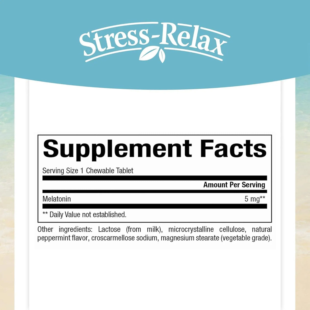 NATURAL FACTORS - Natural Factors Stress-Relax Melatonin 5Mg. 90 Tabletas Masticables - The Red Vitamin MX - Suplementos Alimenticios - {{ shop.shopifyCountryName }}