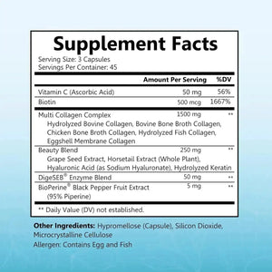 BIO SCHWARTZ - BioSchwartz Hydrolyzed Collagen Peptide for Women 135 Capsulas - The Red Vitamin MX - Suplementos Alimenticios - {{ shop.shopifyCountryName }}