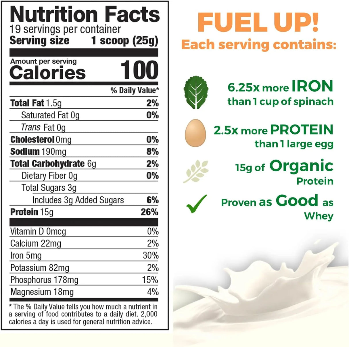 GROWING NATURALS - Growing Naturals Raw Pea Protein Powder Vanilla Blast 454Gr. - The Red Vitamin MX - Suplementos Alimenticios - {{ shop.shopifyCountryName }}