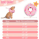 Toptakeit Elevated Inflatable Dog Collar PINKT XLARGE