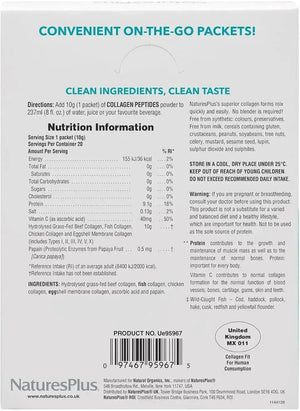 NATURES PLUS - Natures Plus Collagen Peptides 20 Paquetes - The Red Vitamin MX - Suplementos Alimenticios - {{ shop.shopifyCountryName }}