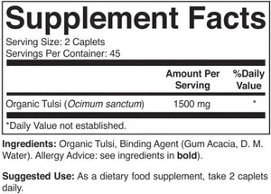 BRIEOFOOD - Brieofood Organic Tulsi Holy Basil 1500Mg. 90 Tabletas - The Red Vitamin MX - Suplementos Alimenticios - {{ shop.shopifyCountryName }}