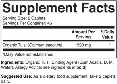 BRIEOFOOD - Brieofood Organic Tulsi Holy Basil 1500Mg. 90 Tabletas - The Red Vitamin MX - Suplementos Alimenticios - {{ shop.shopifyCountryName }}