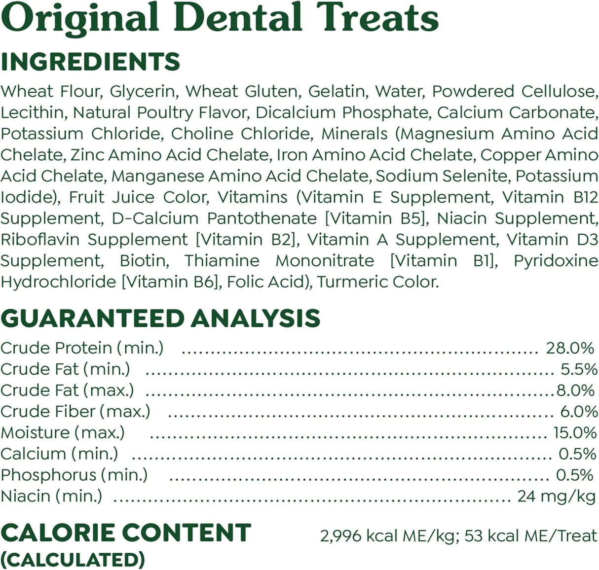 GREENIES - Greenies Original Teenie Natural Dental Care Dog Treats 130 Piezas - The Red Vitamin MX - Cuidado Dental Para Perros - {{ shop.shopifyCountryName }}