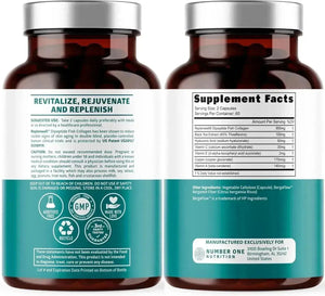 NUMBER ONE NUTRITION - Number One Nutrition Premium Marine Collagen Dipeptides 120 Capsulas - The Red Vitamin MX - Suplementos Alimenticios - {{ shop.shopifyCountryName }}