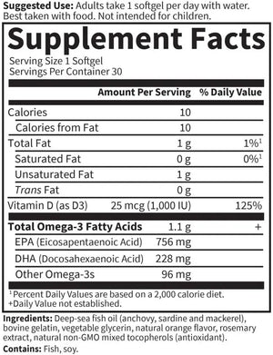 GARDEN OF LIFE - Garden of Life Minami Supercritical Platinum Omega 3 Fish Oil 30 Capsulas Blandas - The Red Vitamin MX - Suplementos Alimenticios - {{ shop.shopifyCountryName }}