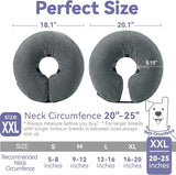 Loflaze Soft Inflatable Dog Cone Collar Grey XXLARGE