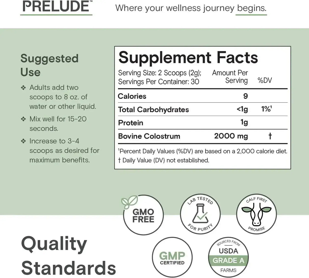 PRELUDE - Prelude Bovine Colostrum 30 Servicios Unflavored - The Red Vitamin MX - Suplementos Alimenticios - {{ shop.shopifyCountryName }}