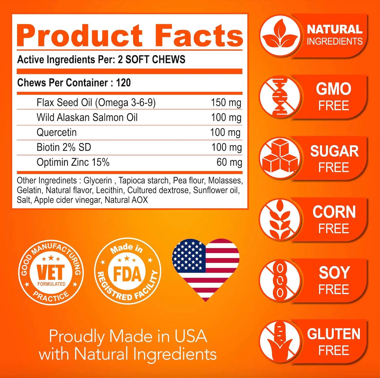 VET PROMISE - Vet Promise Omega 3 for Dogs 120 Masticables - The Red Vitamin MX - Aceite De Pescado Para Perros - {{ shop.shopifyCountryName }}