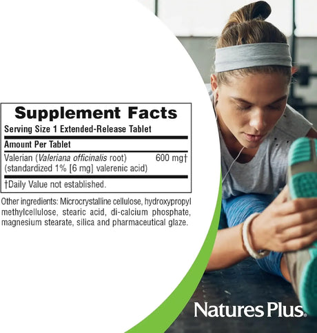 NATURES PLUS - NaturesPlus Herbal Actives Valerian 600Mg. 30 Tabletas - The Red Vitamin MX - Suplementos Alimenticios - {{ shop.shopifyCountryName }}