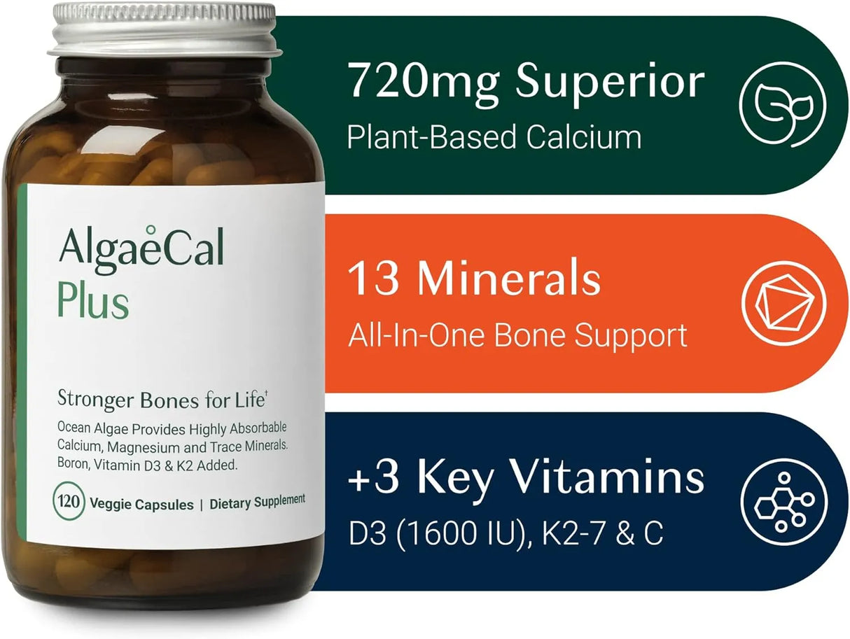 ALGAECAL - Algaecal Plus Organic Red Algae Calcium Supplement - The Red Vitamin MX - Suplementos Alimenticios - {{ shop.shopifyCountryName }}