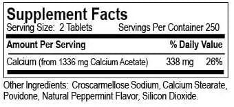 DIALYVITE - Dialyvite Calcium Acetate 500 Tabletas - The Red Vitamin MX - Suplementos Alimenticios - {{ shop.shopifyCountryName }}